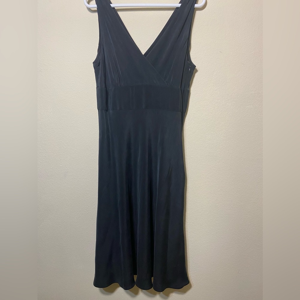 100 % Silk dress.  Size 14 black.  Beautiful